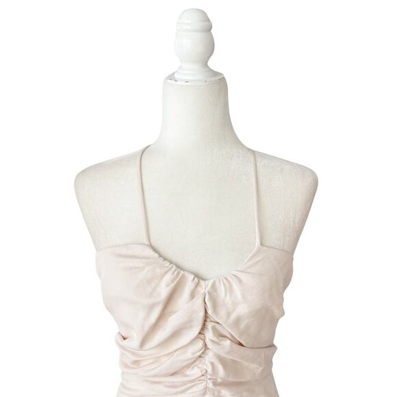 The Sei Ruched Mini Dress 6 Blush NWT - Picture 3 of 10